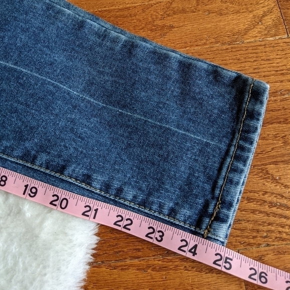 Oak + FORT straight leg 100% Cotton jeans denim high rise women's xs 25 - Picture 7 of 8